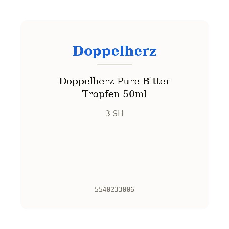 Doppelherz Pure Bitter Tropfen 50ml