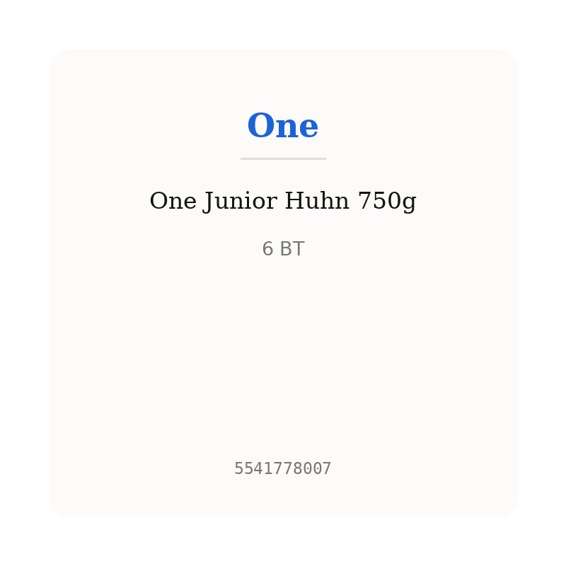 One Junior Huhn 750g