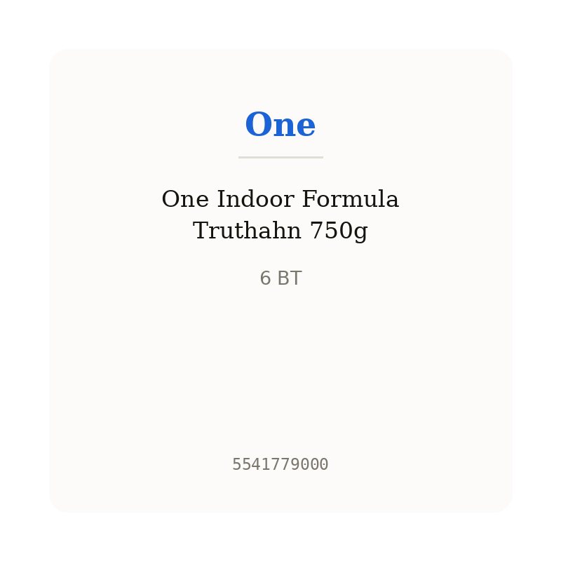 One Indoor Formula Truthahn 750g