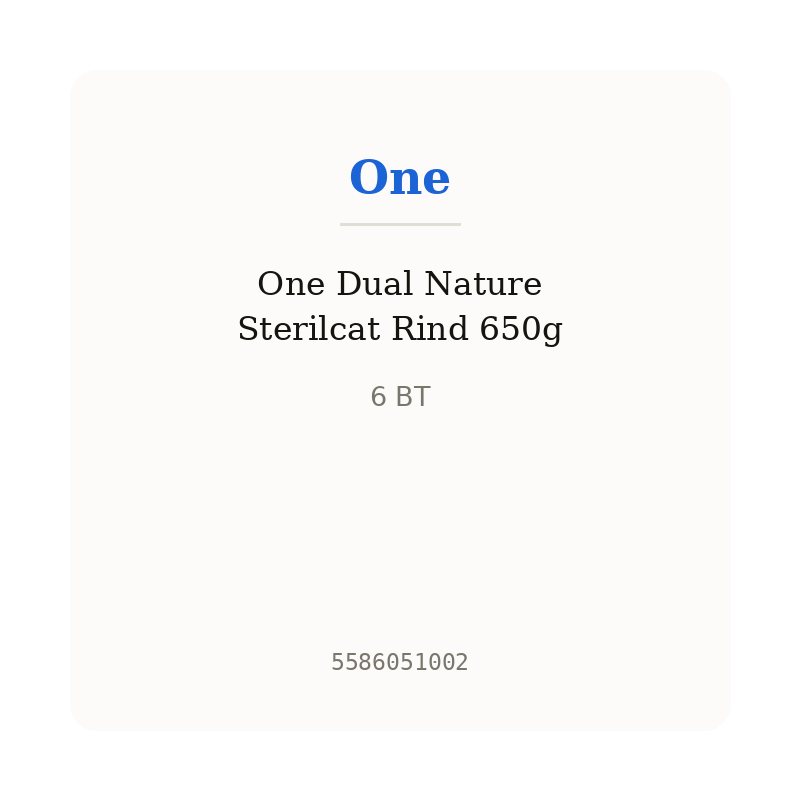 One Dual Nature Sterilcat Rind 650g