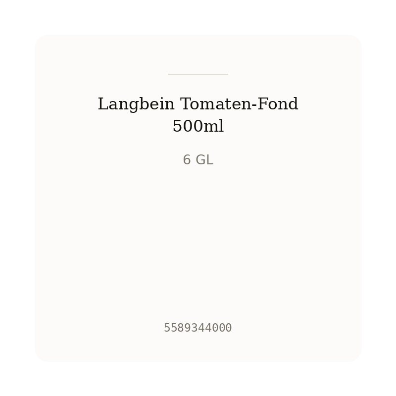 Langbein Tomaten-Fond 500ml