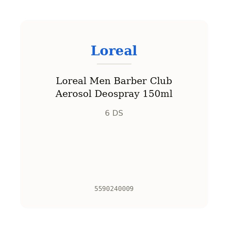 Loreal Men Barber Club Aerosol Deospray 150ml