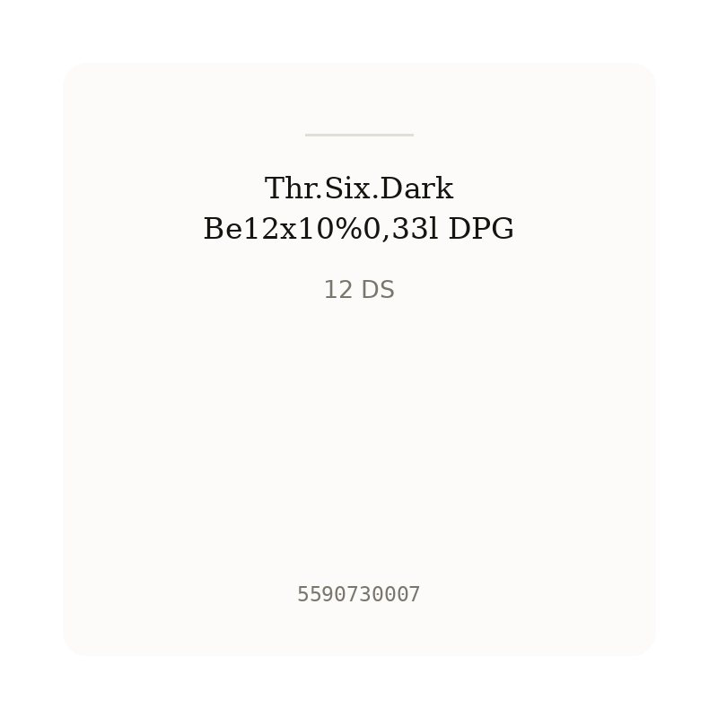 Thr.Six.Dark Be12x10%0,33l DPG