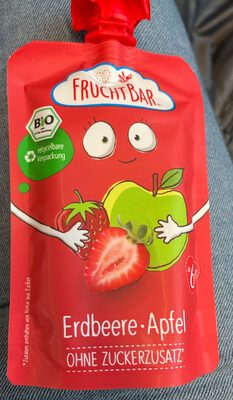 Bio Fruchtbar Fruchtpüree Erdbeere, Apfel 100g