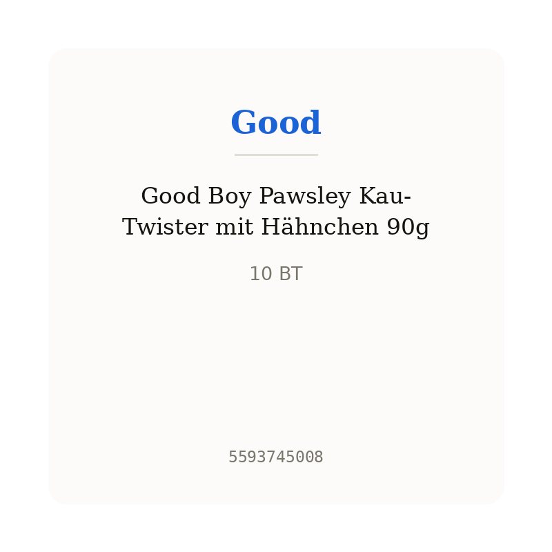 Good Boy Pawsley Kau-Twister mit Hähnchen 90g