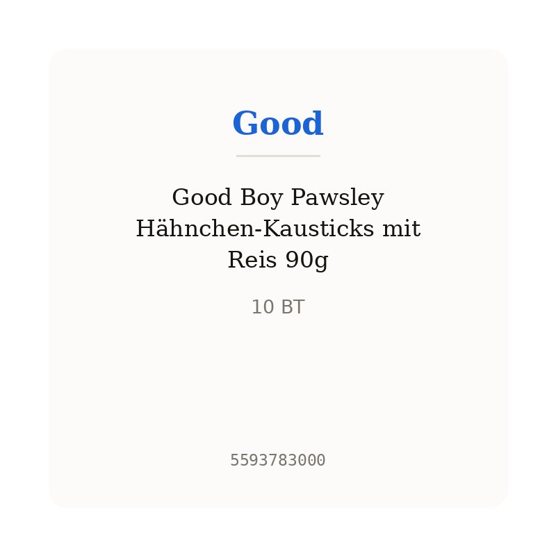 Good Boy Pawsley Hähnchen-Kausticks mit Reis 90g