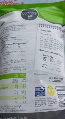 BFF Streusüße Stevia 75g