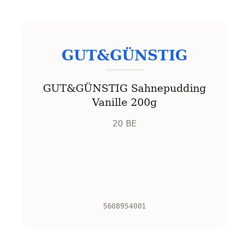 GUT&GÜNSTIG Sahnepudding Vanille 200g