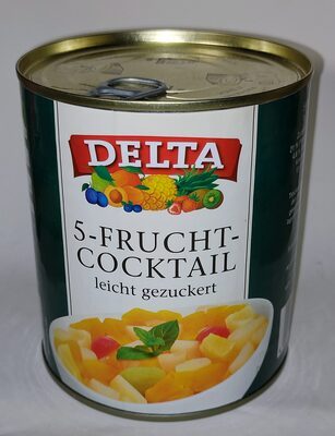 DELTA 5-Fruchtcocktail leicht gezuckert 820g