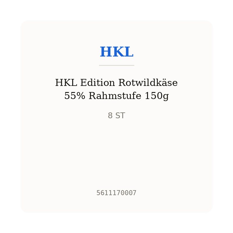 HKL Edition Rotwildkäse 55% Rahmstufe 150g