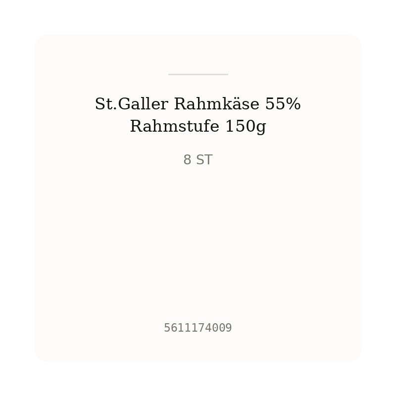 St.Galler Rahmkäse 55% Rahmstufe 150g