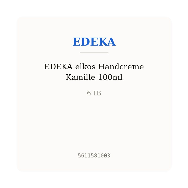 EDEKA elkos Handcreme Kamille 100ml