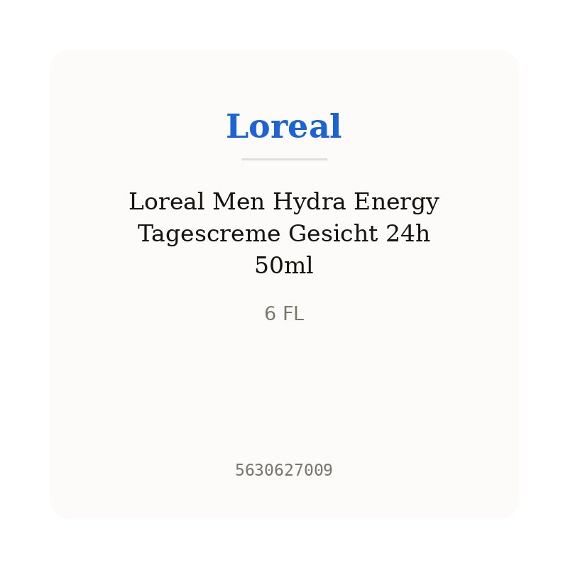 Loreal Men Hydra Energy Tagescreme Gesicht 24h 50ml