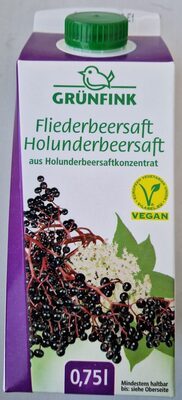 Grünfink Holunderbeersaft 0,75l EW