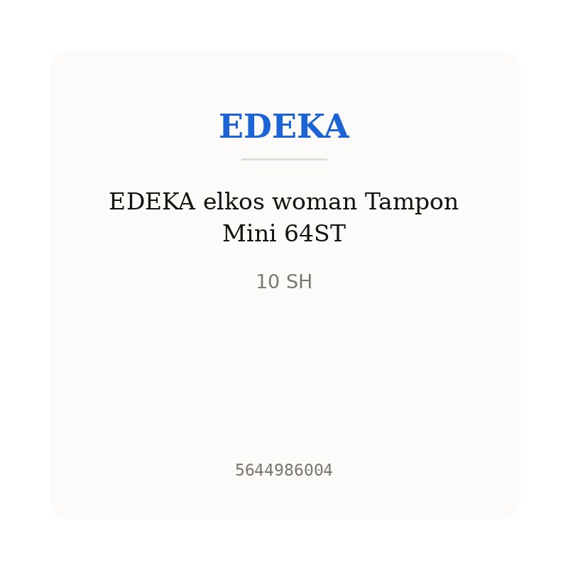 EDEKA elkos woman Tampon Mini 64ST