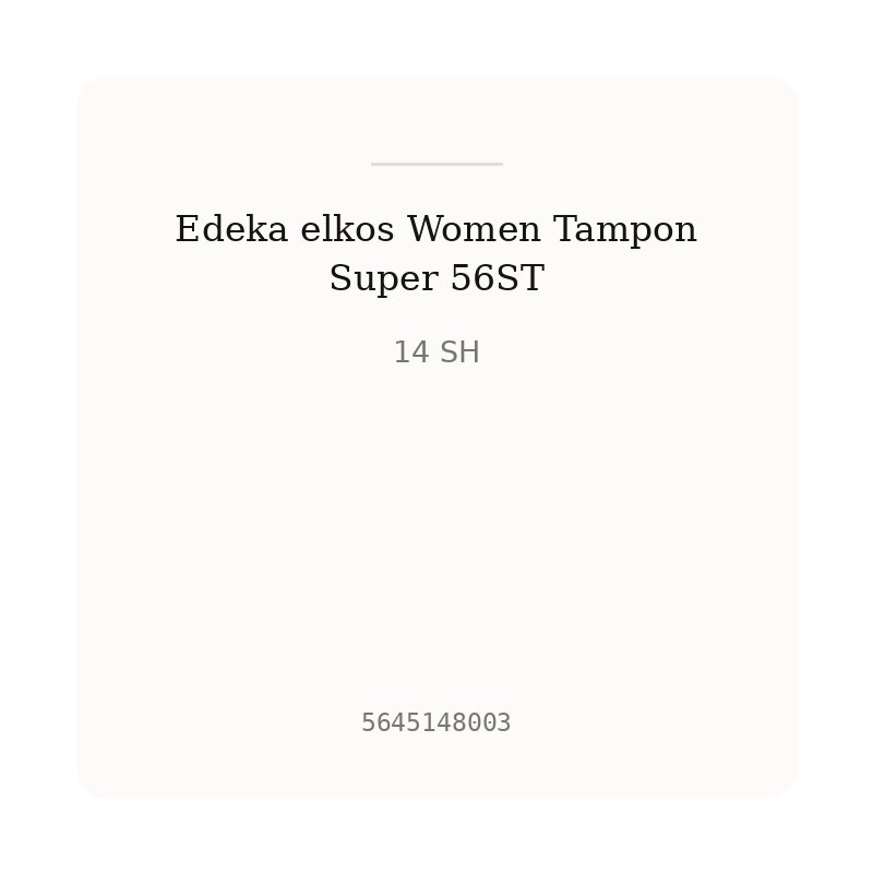 Edeka elkos Women Tampon Super 56ST