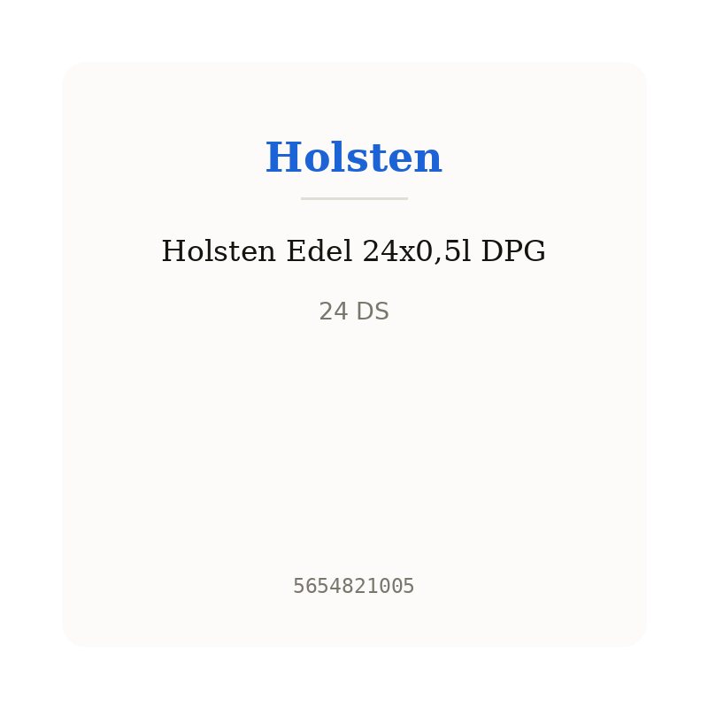 Holsten Edel 24x0,5l DPG