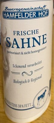Bio Hamfelder Frische Sahne pasteurisiert 200ml