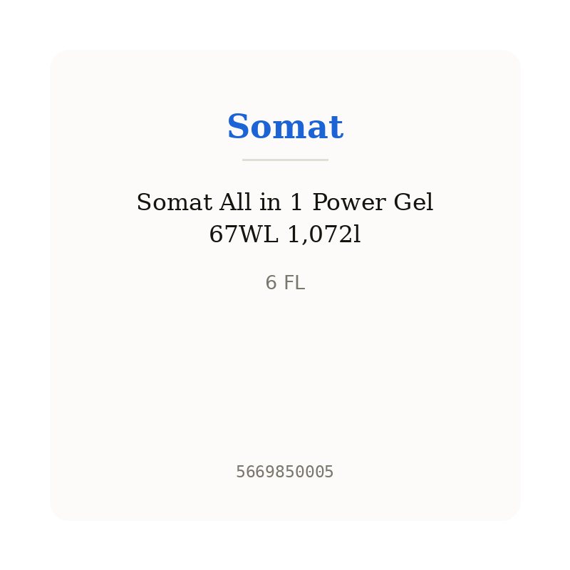 Somat All in 1 Power Gel 67WL 1,072l