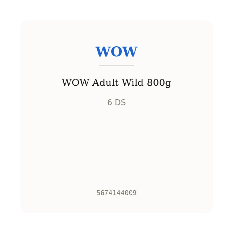 WOW Adult Wild 800g