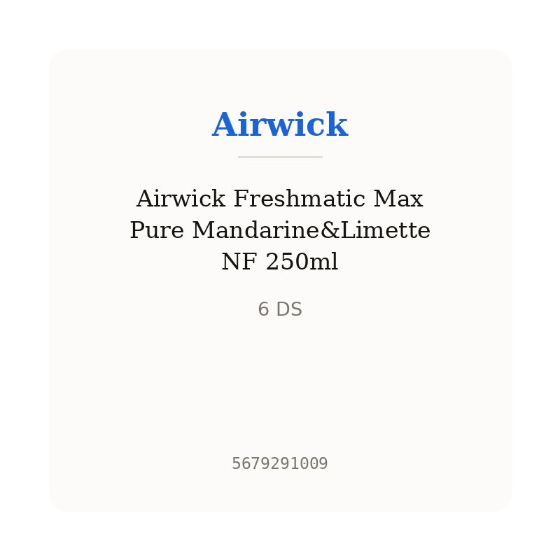 Airwick Freshmatic Max Pure Mandarine&Limette NF 250ml