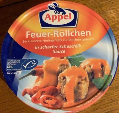 MSC Appel Feuer Röllchen a.Heringsfilet in scharfer Schaschlik Sauce 200g