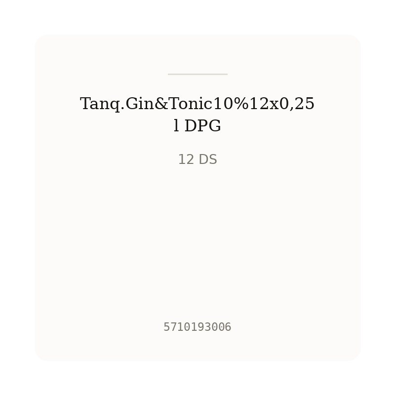 Tanq.Gin&Tonic10%12x0,25l DPG