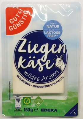 GUT&GÜNSTIG Ziegenkäse Scheiben 50% 150g VLOG