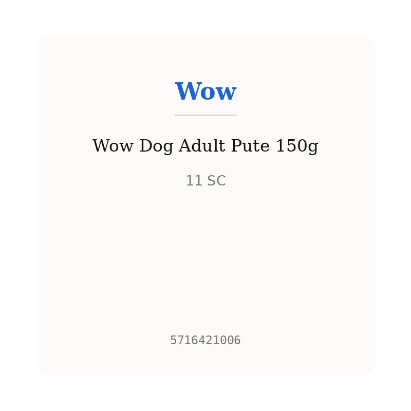 Wow Dog Adult Pute 150g