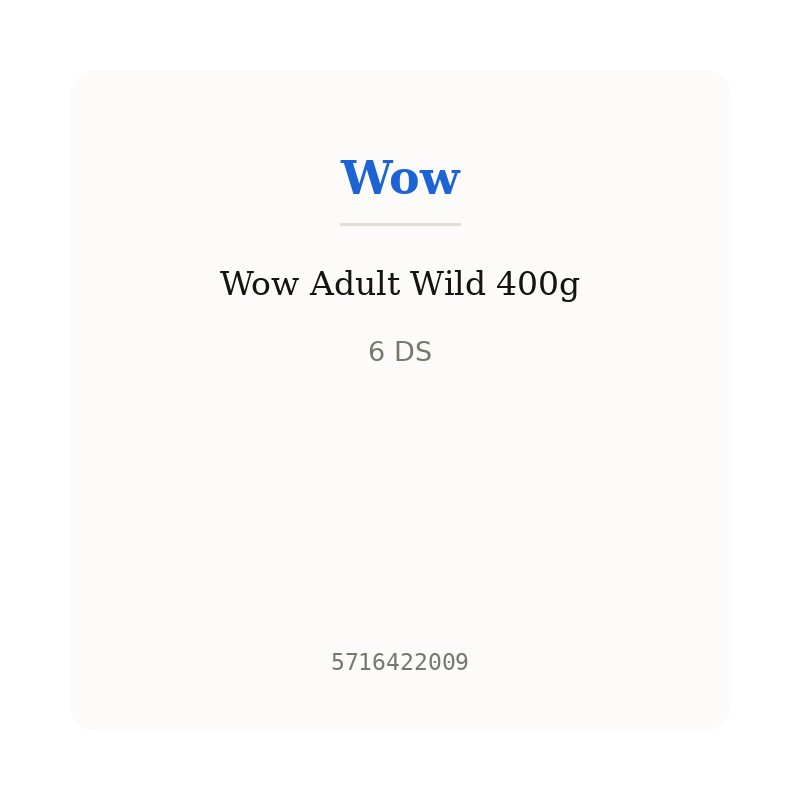 Wow Adult Wild 400g