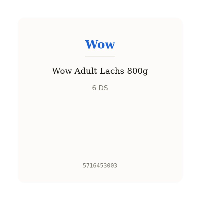 Wow Adult Lachs 800g