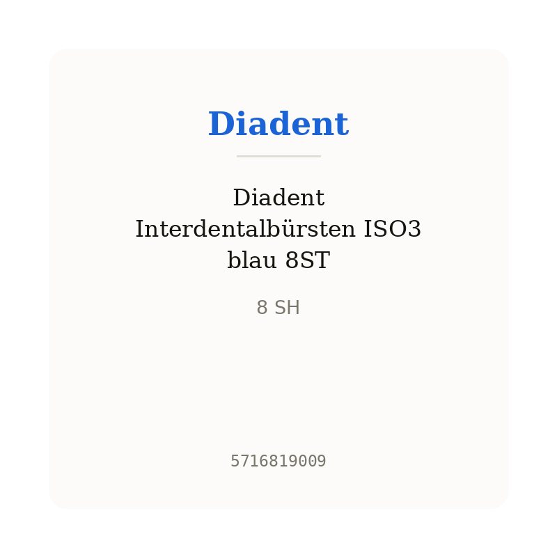 Diadent Interdentalbürsten ISO3 blau 8ST