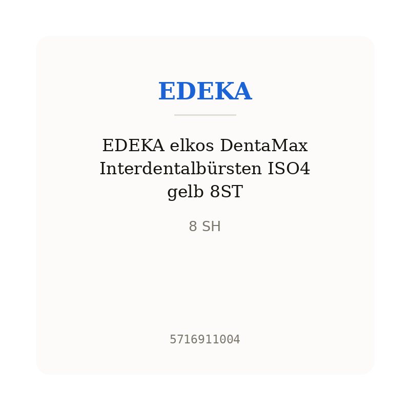 EDEKA elkos DentaMax Interdentalbürsten ISO4 gelb 8ST