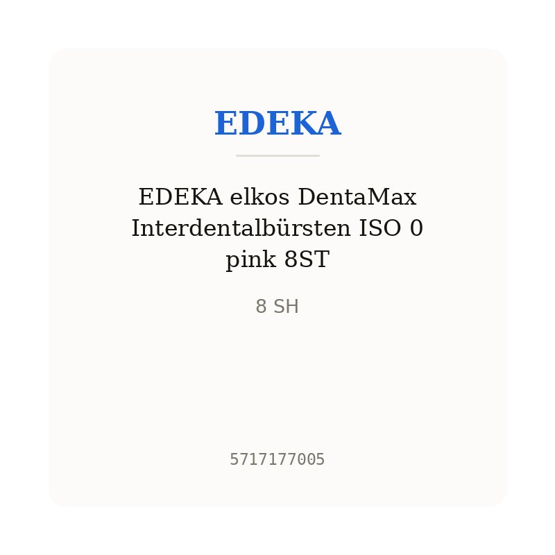 EDEKA elkos DentaMax Interdentalbürsten ISO 0 pink 8ST