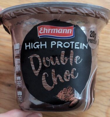 Ehrmann High Protein Pudding mit Double Choc mit Topping 200g