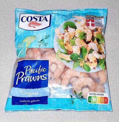 ASC Costa Pacific Prawns 215g