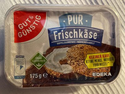 GUT&GÜNSTIG Frischkäse Natur 66% Kleiner Kauf 175g VLOG