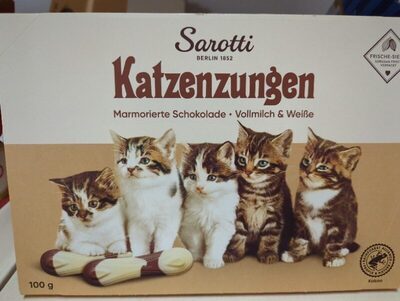 Sarotti Katzenzungen marmoriert Vollmilch & Weiße 100g