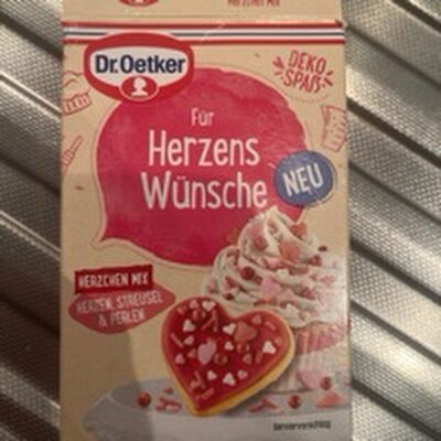 Dr.Oetker Für Herzens Wünsche Herzchen Mix 60g