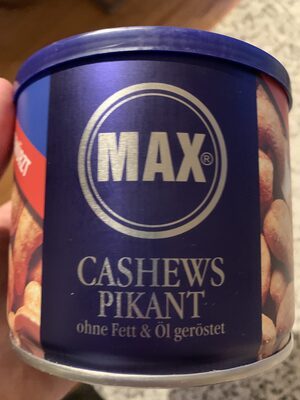 MAX Cashew pikant gewürzt 225g