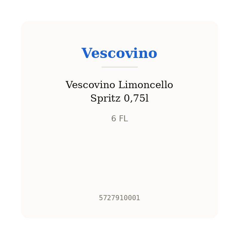 Vescovino Limoncello Spritz 0,75l