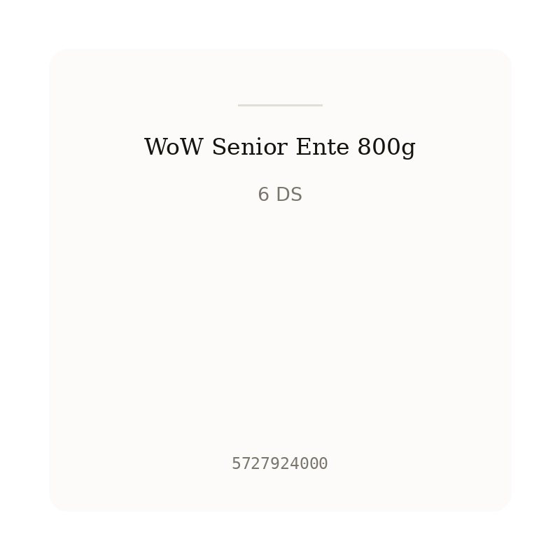 WoW Senior Ente 800g