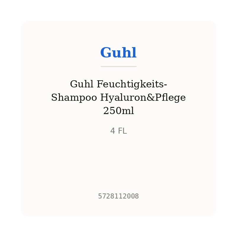 Guhl Feuchtigkeits-Shampoo Hyaluron&Pflege 250ml