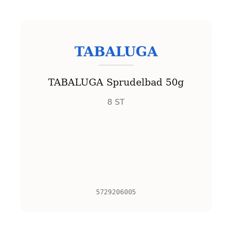 TABALUGA Sprudelbad 50g