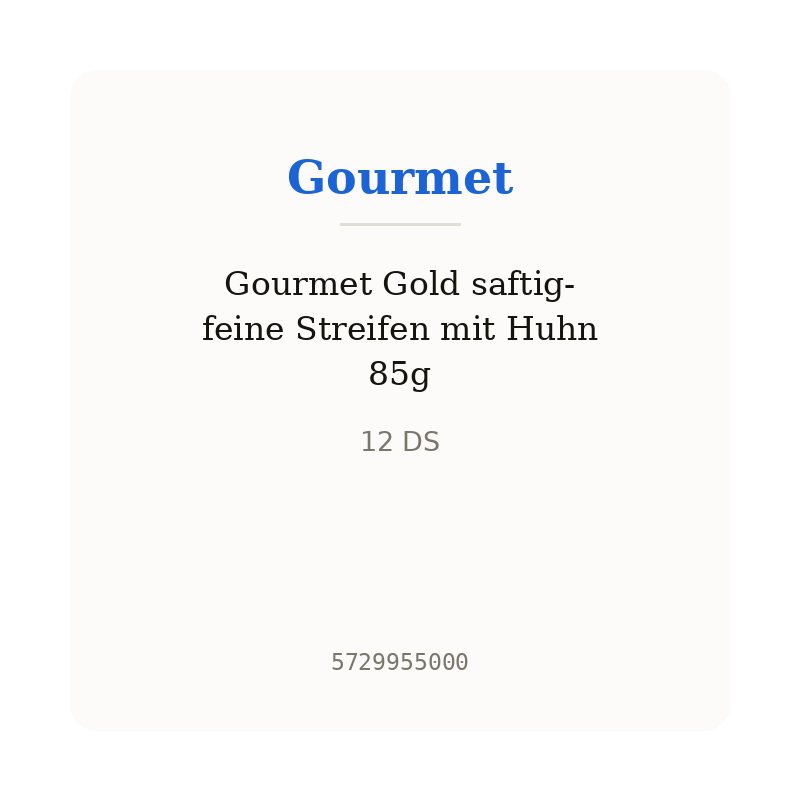 Gourmet Gold saftig-feine Streifen mit Huhn 85g