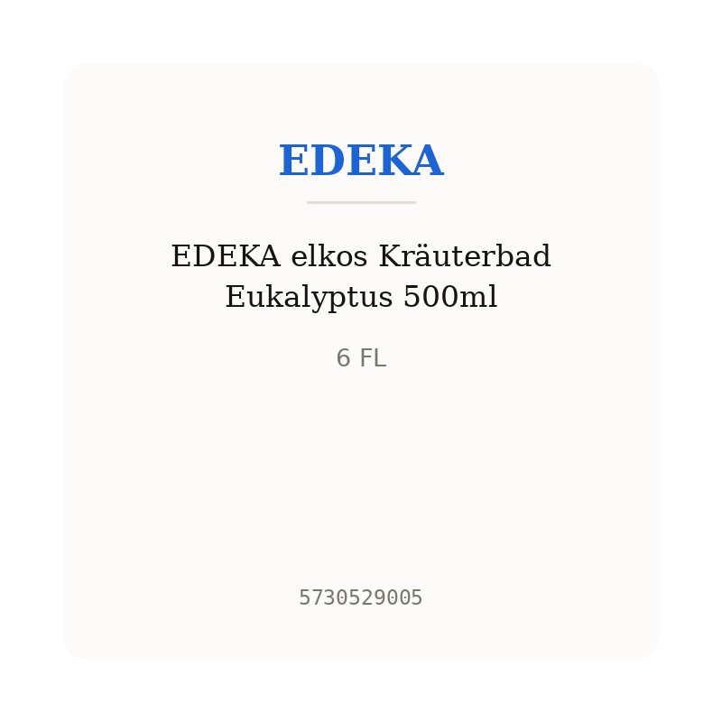 EDEKA elkos Kräuterbad Eukalyptus 500ml