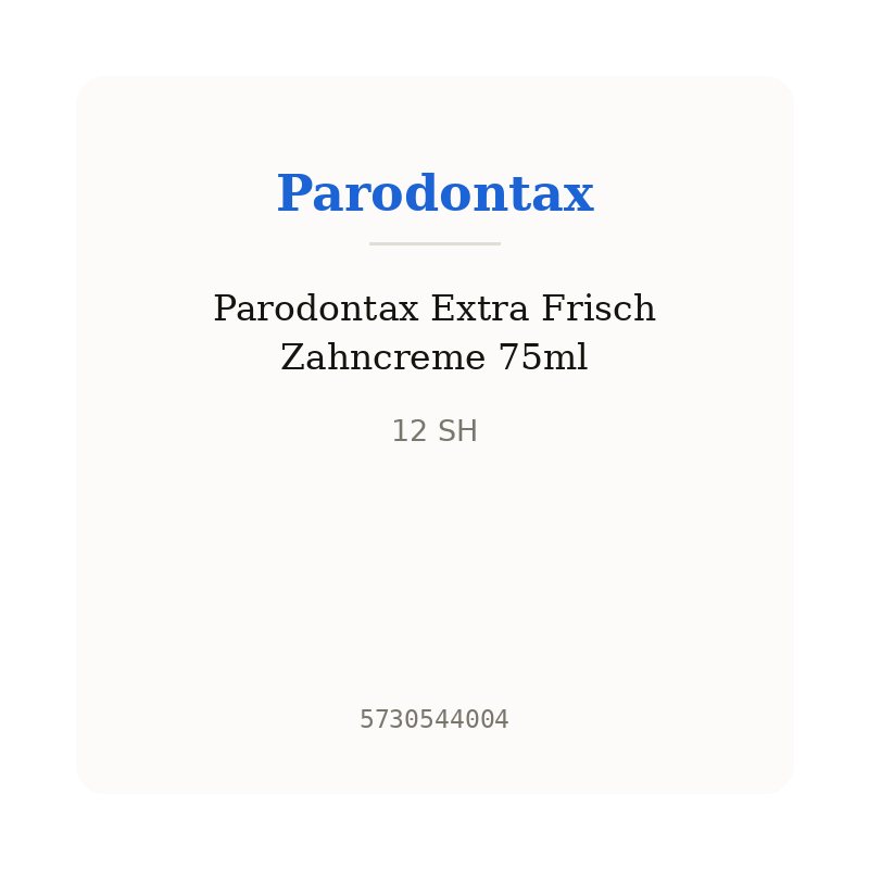 Parodontax Extra Frisch Zahncreme 75ml