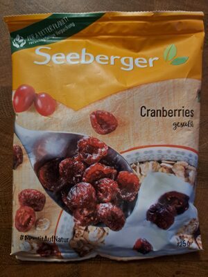 Seeberger Halbierte Cranberries gesüsst und getrocknet 125g