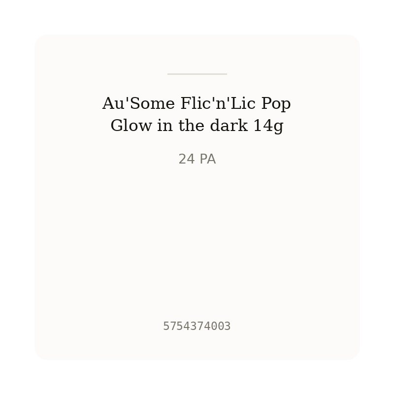 Au'Some Flic'n'Lic Pop Glow in the dark 14g
