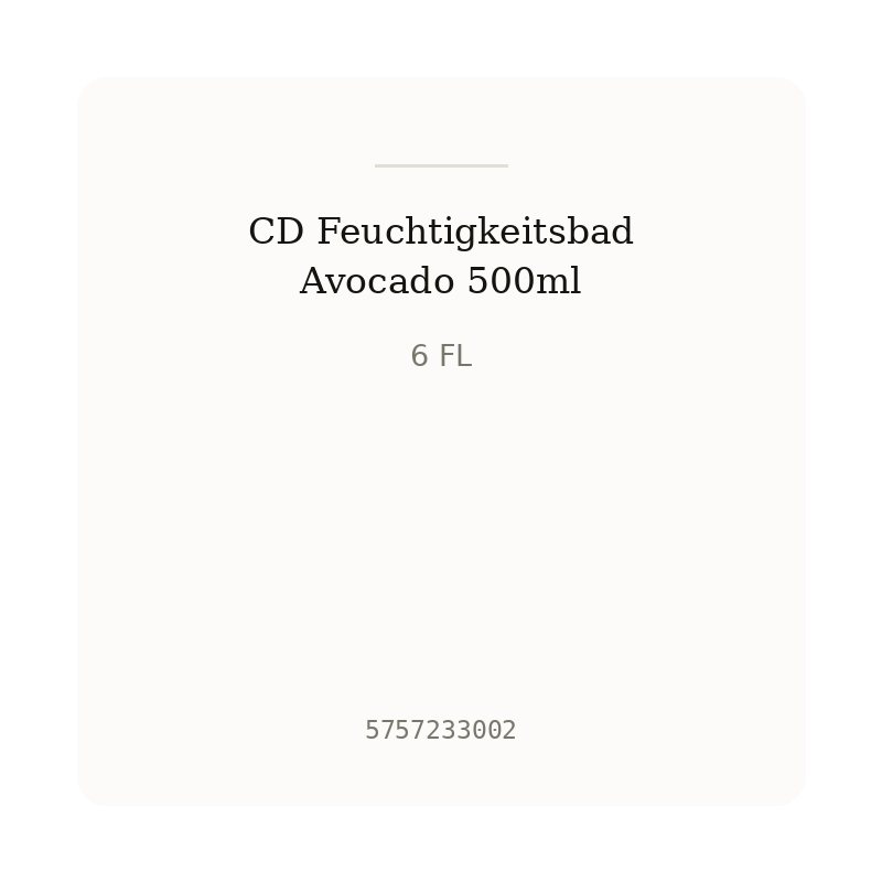 CD Feuchtigkeitsbad Avocado 500ml